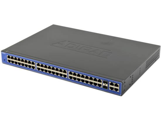 Adtran NetVanta 1238 48-Port 10/100 Ethernet PoE Layer 2 Managed Switch (1700599G1) - Refurbished