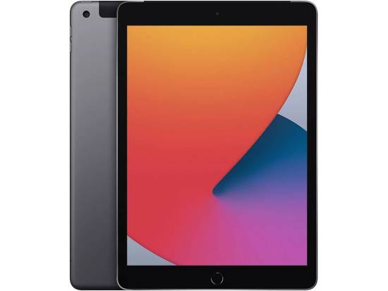 Apple iPad 8 10.2" Tablet A12 32GB Flash Wi-Fi + Unlocked Cellular - Space Gray (Mid-2020) - Grade C