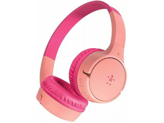 Belkin Soundform Wired/Wireless On-Ear Headphones For Kids - Pink