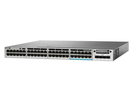 Cisco Catalyst 3850 WS-C3850-48U-L 48-Port Gigabit Ethernet UPOE Stackable LAN Base Switch - Refurbished