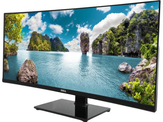 Dell UltraSharp U3415W 34" Curved UWQHD LED LCD Monitor w/ Premium Stand - Grade B