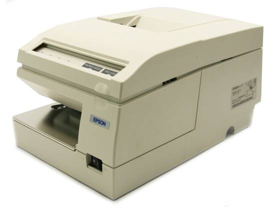 Epson TM-U375 Serial 9-Pin Dot Matirx Impact Monochrome Receipt Printer (M63UA) - White - Refurbished