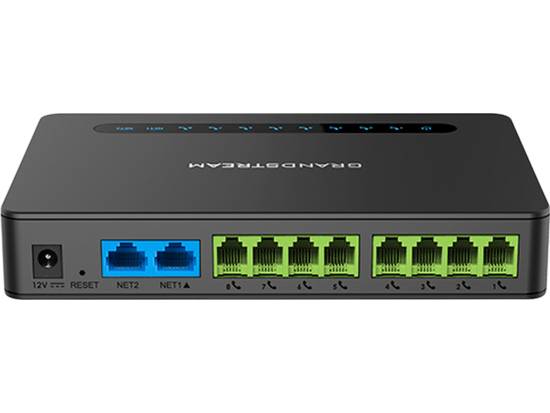 Grandstream HT818 V2 Powerful 8-port FXS Gateway with Gigabit NAT Router