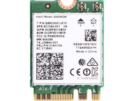 Intel 8265NGW Wireless AC Bluetooth Network M.2 Module - Refurbished