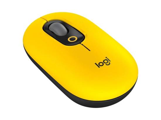 Logitech POP Wireless Mouse With Emoji - Blast Yellow