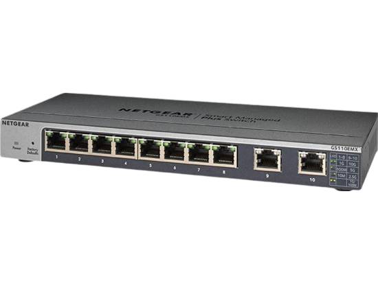 Netgear GS110EMX 10-Port (8x 1000BASE-T / 2x 10G Uplink) Managed Switch