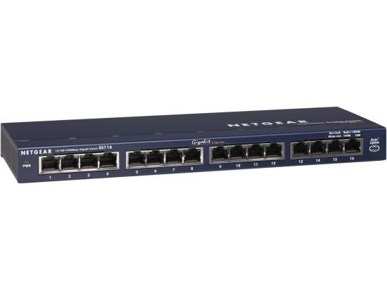 Netgear GS116 ProSafe 16-Port Unmanaged Gigabit Switch