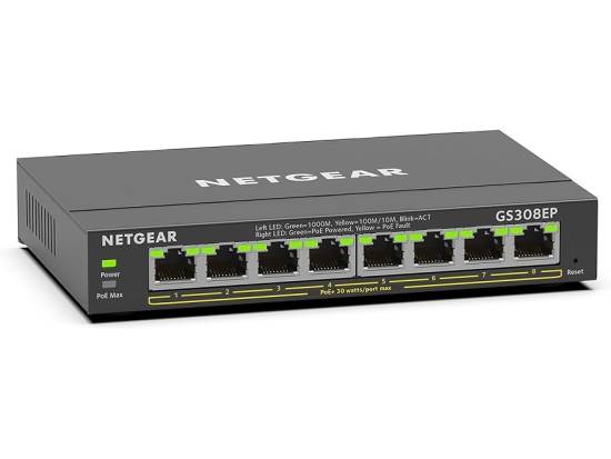 Netgear GS308EP 8-Port Gigabit PoE+ Managed Switch