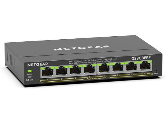 Netgear GS308EPP 8-Port Gigabit PoE+ Managed Switch