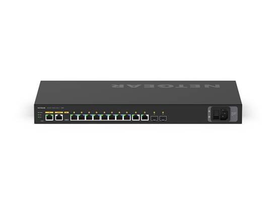 Netgear GSM4212UX 12-Port Managed Switch (10x Gigabit w/ 8x PoE++ / 2x 10G SFP+)