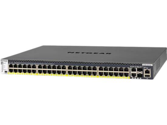 Netgear GSM4352PA 52-Port PoE+ Managed Switch (2 x 10G SFP+ / 48 x Gigabit PoE+) New