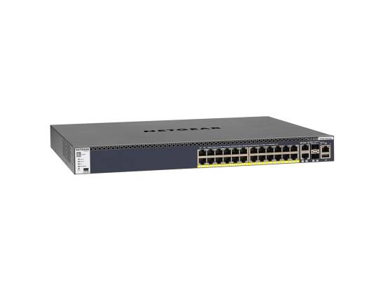 Netgear M4300-25G 28-Port Gigabit PoE+ Managed Switch w/ 550W PSU (2x 10G / 2x 10G SFP+ / 24x Gigabit PoE+)