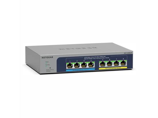 Netgear MS108UP 8-Port 2.5G PoE++ Unmanaged Switch (4x 2.5G PoE++ / 4x 2.5G PoE+)