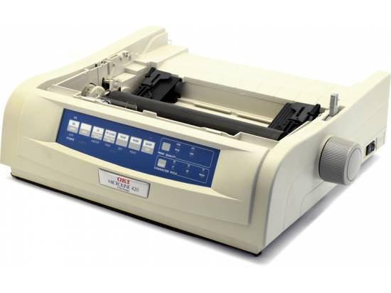 Okidata Microline 420 USB Parallel Dot Matrix Impact Printer - Beige - Refurbished