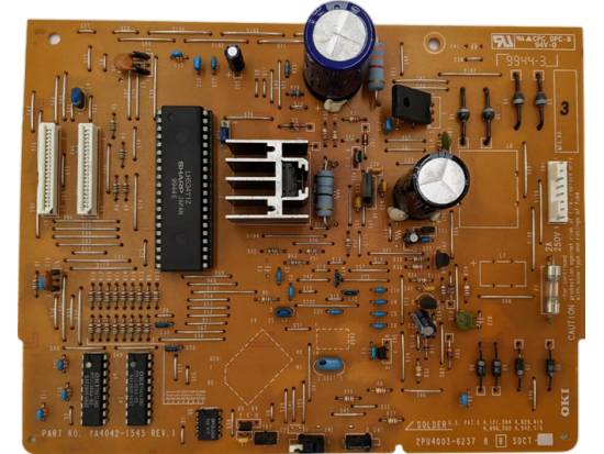 Okidata Power Board for Microline 321 Turbo YA4042-1543 Rev. 1 - Refurbished