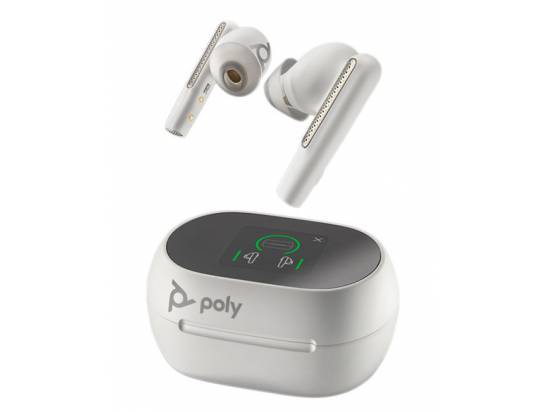 Earbuds Poly Voyager Free White w/ UC Sand 60+ Wireless