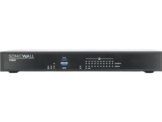 SonicWALL TZ600 10-Port Gigabit Ethernet Network Security/Firewall Appliance - Refurbished