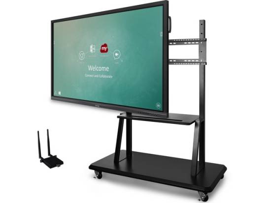 ViewSonic IFP8650-E2 86" 4K UHD ViewBoard Collaboration Display w/ Trolley Cart