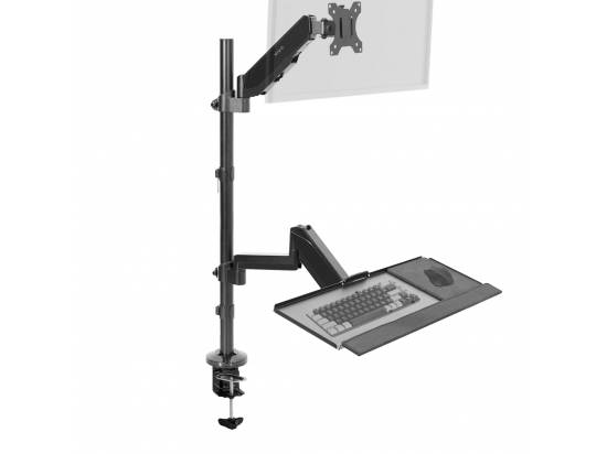 VIVO Single Monitor Sit to Stand Desk Mount Workstation