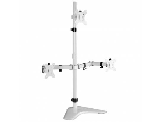 VIVO Triple Monitor Desk Stand - White