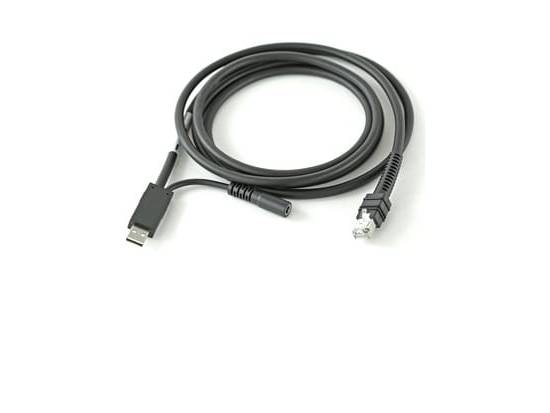 Zebra USB Data Transfer Cable - 7 ft for Barcode Scanner - USB-A to RJ-45